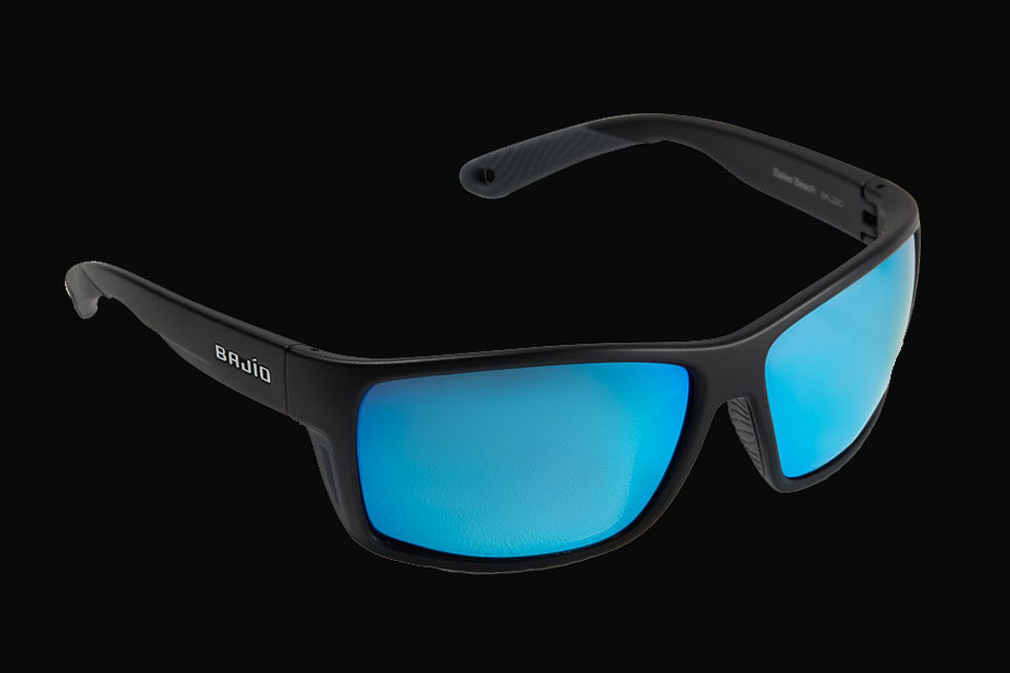 Bajio Bales Beach matte black/blue mirror glass