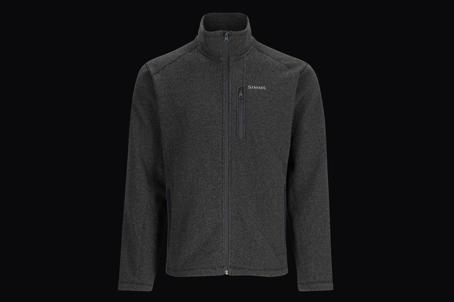 Simms Rivershed Full Zip Black Heather